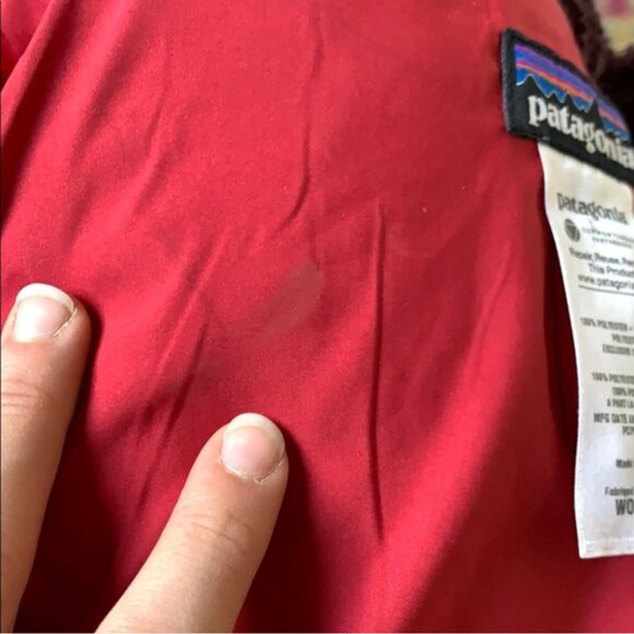 Patagonia Dark Purple Soft Plush Fleece Asymmetric Button Zip Up Jacket - Picture 8 of 8